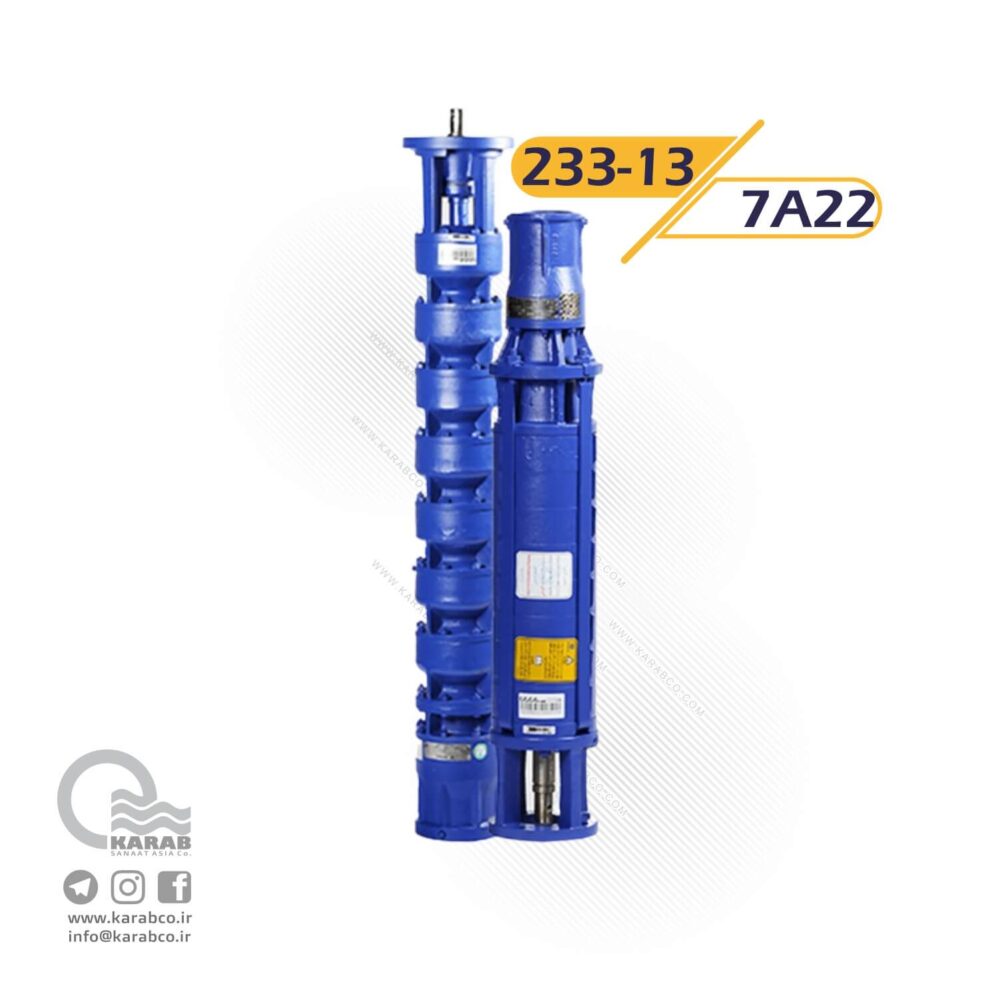 پمپ شناور پمپیران با موتور مدل 233/13 - 7A22